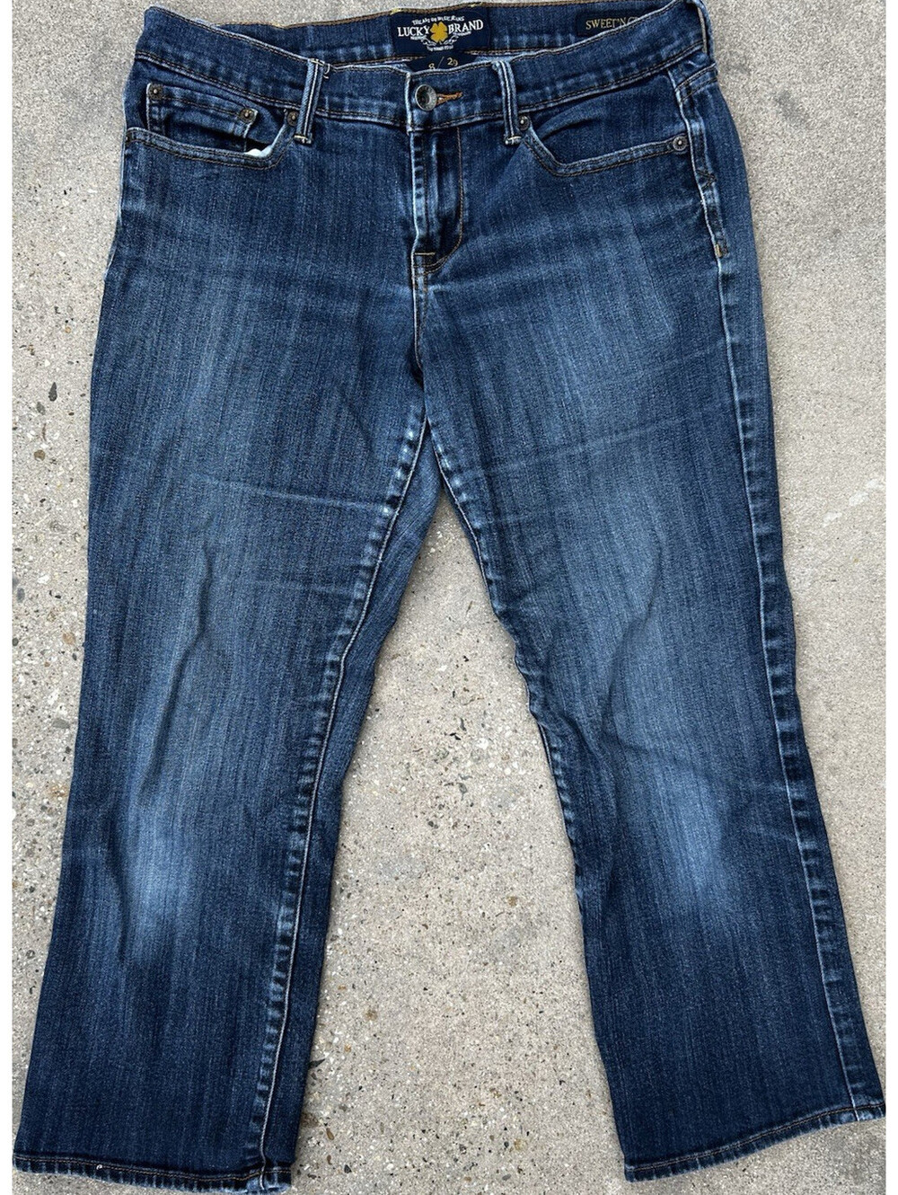 Lucky Brand Women's Jeans Sweet N Crop Sz 8/29 Light Fade Measure 29Wx23L